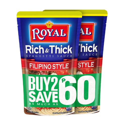 Royal Rich & Thick Filipino Style Spaghetti Sauce 2x900g SAVE