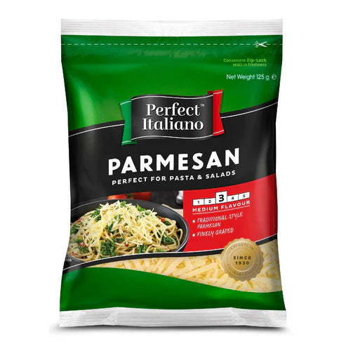 Perfect Italiano Grated Parmesan Cheese 125g