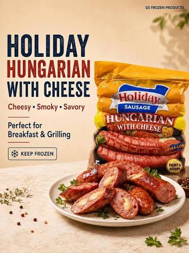 Holiday Extra Long Cheesy Hungarian 5pcs | 500g